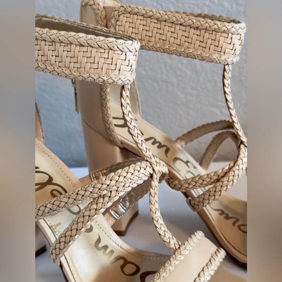 Sam Edelman “Yordana” Gladiator Caged Block Heels - Tan/Beige - Size 10 - Picture 5 of 12